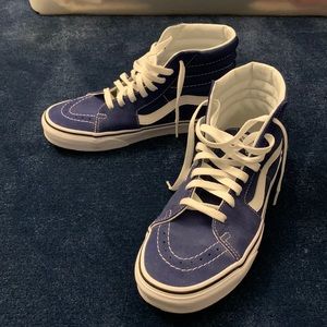 Womens 8.5; Mens 7 Vans high top sneakers.  Never worn but no box or tags.